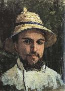 Self-Portrait in Colonial Helmet Gustave Caillebotte